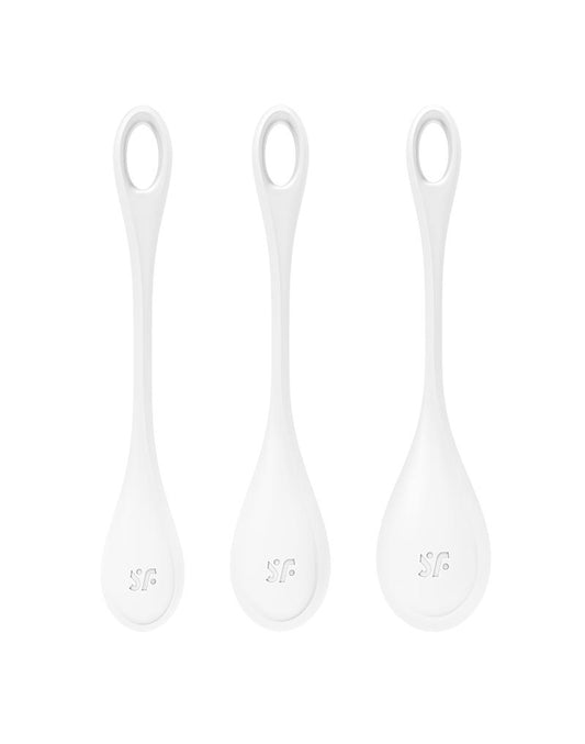 Satisfyer Yoni Power 2 Kegel Bekkenbodem Training Vaginale Balletjes Set - wit-Erotiekvoordeel.nl