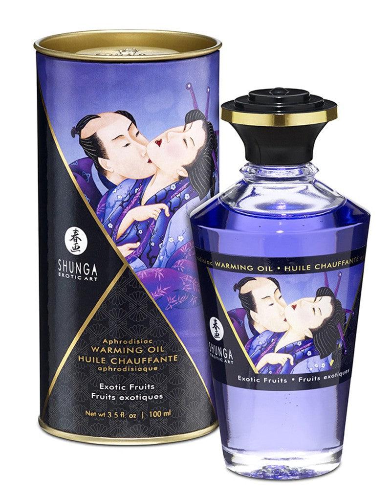 Shunga Aphrodisiac Warming Oil Exotic fruit - Erotiekvoordeel.nl