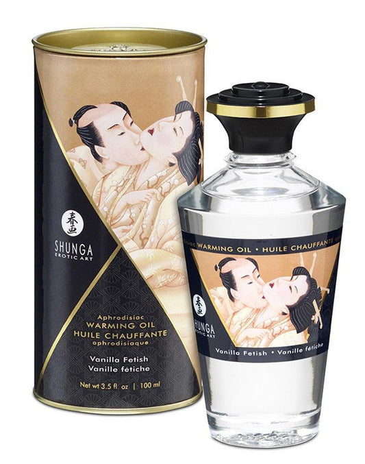 Shunga Aphrodisiac Warming Oil Vanilla Fetish - vanille - Erotiekvoordeel.nl