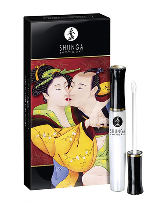 Shunga - Divine Oral Pleasure Gloss - Strawberry Wine - 10 ml - Erotiekvoordeel.nl