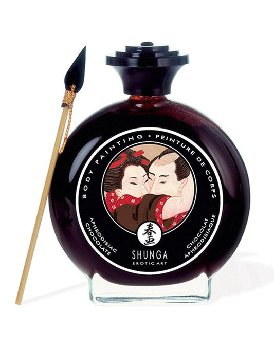 Shunga Eetbare Bodypaint Aphrodisiac Chocolate - Erotiekvoordeel.nl