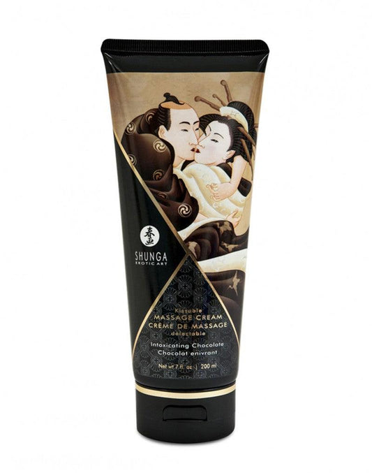 Shunga Kissable Massage Cream Intoxicating Chocolate - Erotiekvoordeel.nl