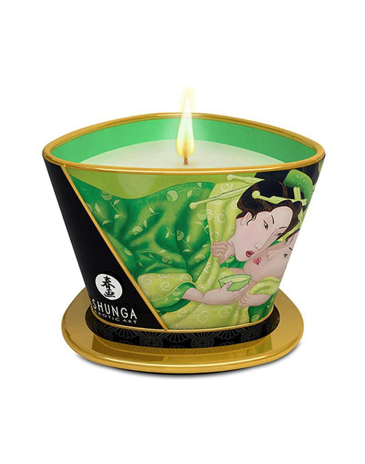 Shunga Massagekaars Exotic Green Tea - Erotiekvoordeel.nl