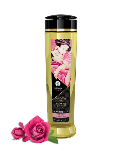 Shunga Massageolie Aphrodisia Rose - 240 ml - Erotiekvoordeel.nl