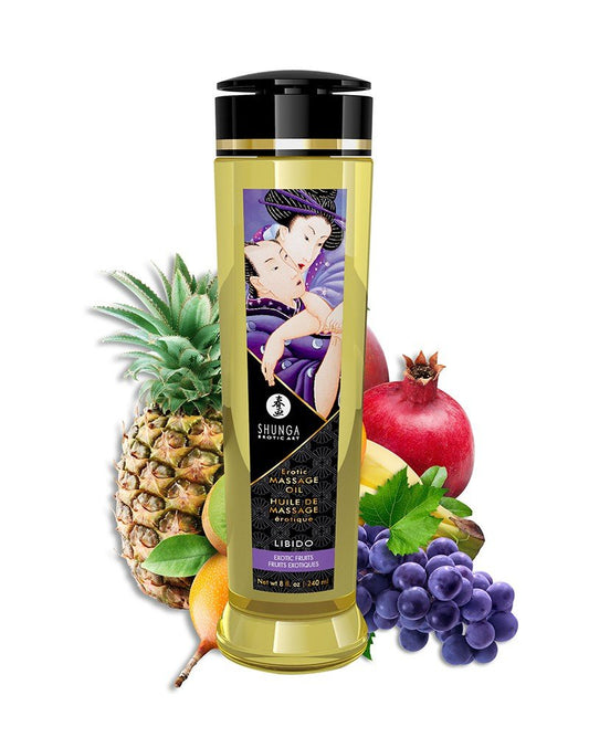 Shunga Massageolie Libido Exotic Fruit - 240 ml - Erotiekvoordeel.nl