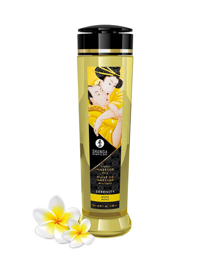 Shunga - Massageolie - Serenity Monoi (Hawaiaanse Tiarebloem) - 240 ml-Erotiekvoordeel.nl