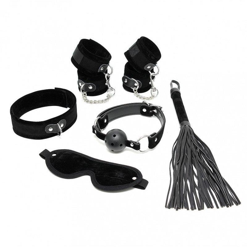 Soft Bondage Beginners set 6-delig - zwart - Erotiekvoordeel.nl