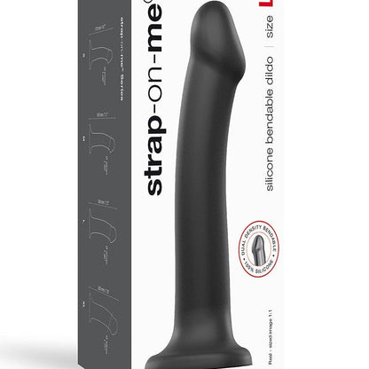 Strap-On-Me Semi-Realistische Dildo met zuignap - zwart - maat XL - Erotiekvoordeel.nl