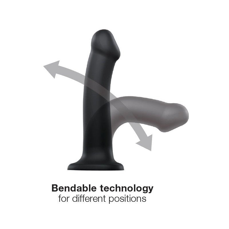 Strap-On-Me Semi-Realistische Dildo met zuignap - zwart - maat XL - Erotiekvoordeel.nl