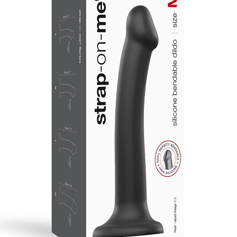 Strap-On-Me Semi-Realistische Dildo met zuignap - zwart - maat XL - Erotiekvoordeel.nl