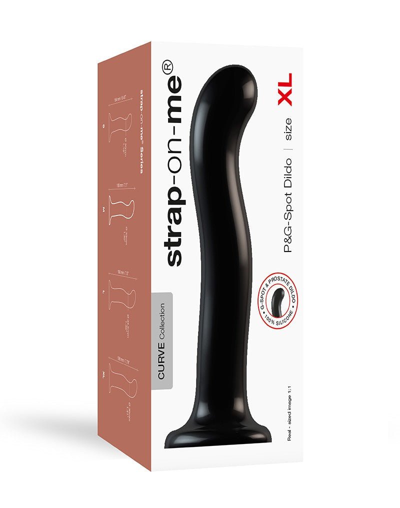 Strap-on-Me G-spot en P-spot Dildo - zwart - Erotiekvoordeel.nl