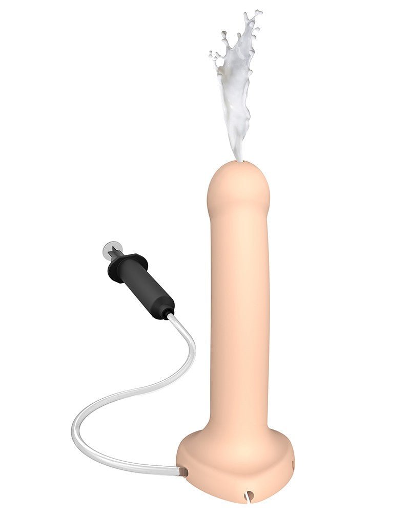 Strap-on-me Dildo met spuit mogelijkheid - huidskleur - Erotiekvoordeel.nl