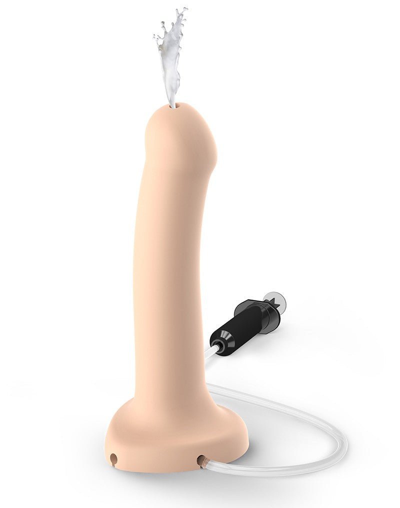 Strap-on-me Dildo met spuit mogelijkheid - huidskleur - Erotiekvoordeel.nl