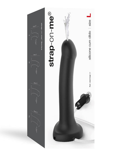 Strap-on-me Dildo met spuit mogelijkheid - zwart - Erotiekvoordeel.nl