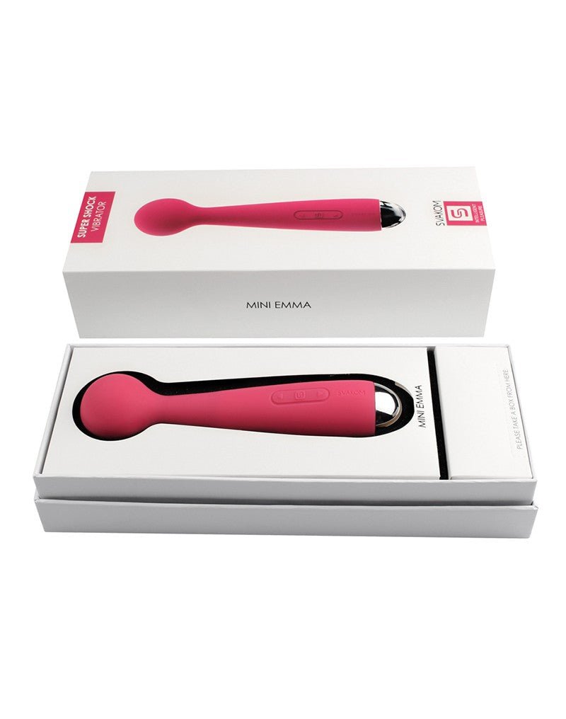 Svakom Emma Mini Wand Massager - roze - Erotiekvoordeel.nl