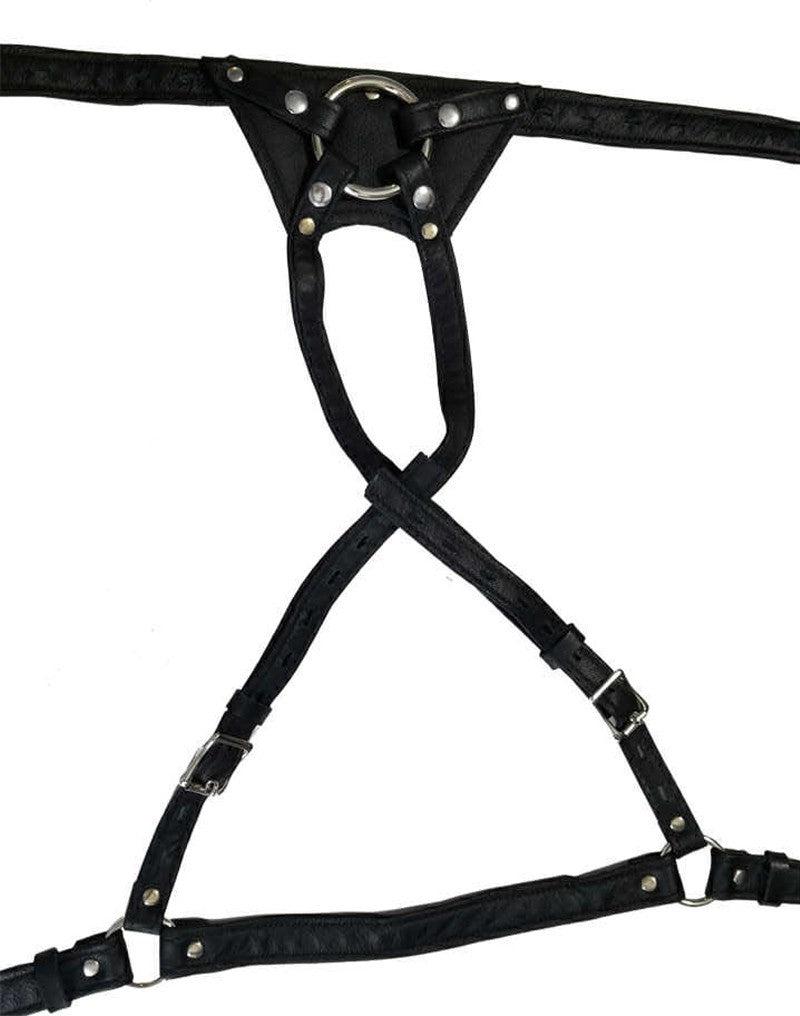 The Vice - Strap-On Harnas - The Crotch Rocket - Zwart - Uniek ontwerp - Ook te gebruiken met kuisheidskooi-Erotiekvoordeel.nl