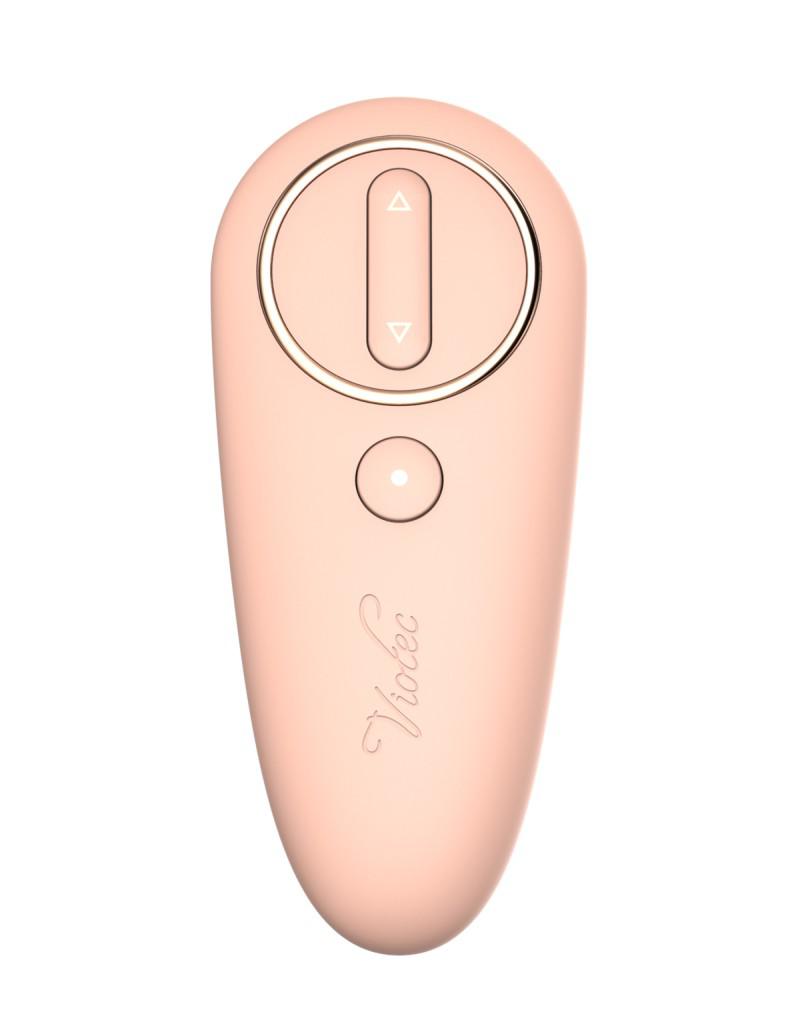 Viotec Oliver - Vibrator - Draagbare Vibrator met Afstandsbediening - Goud en Wijnrood - Luxueus Zacht Siliconen-Erotiekvoordeel.nl