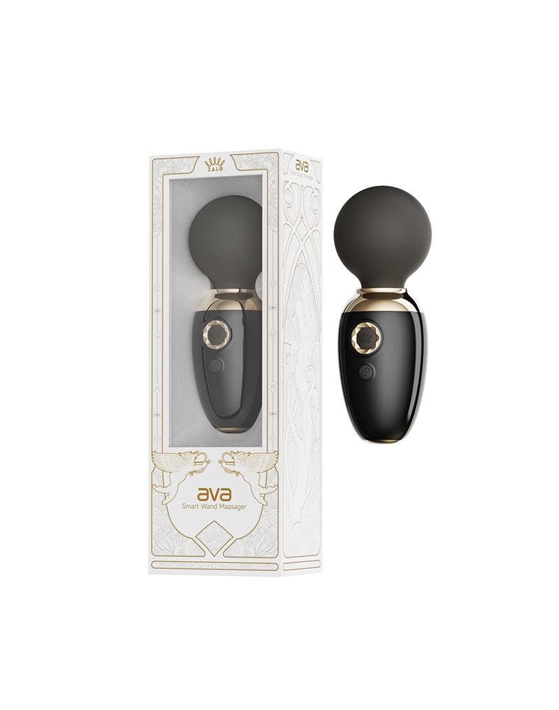 ZALO Ava - Verwarming Mini Wandvibrator met appbediening - Zwart-Erotiekvoordeel.nl