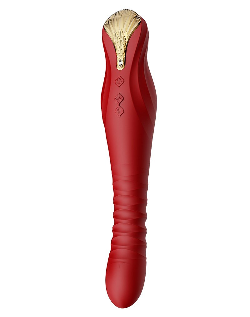 ZALO King Stotende Vibrator met powerthrust technologie - rood - Erotiekvoordeel.nl