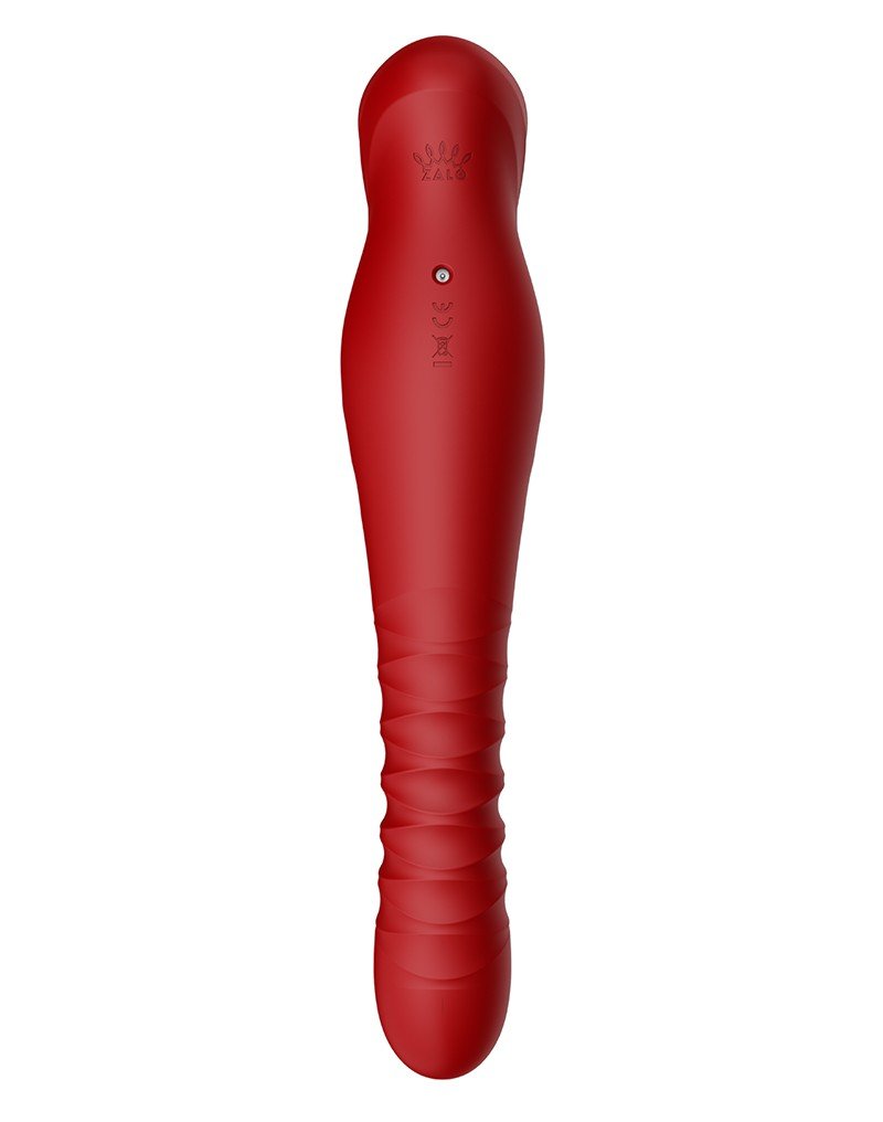 ZALO King Stotende Vibrator met powerthrust technologie - rood - Erotiekvoordeel.nl