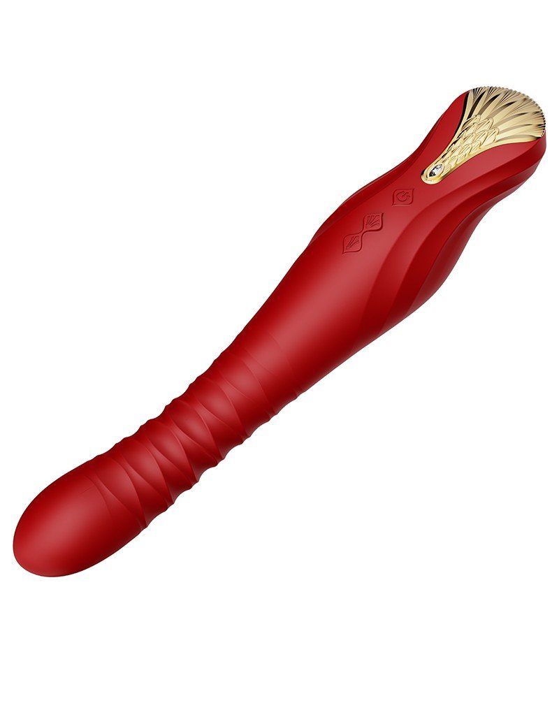 ZALO King Stotende Vibrator met powerthrust technologie - rood - Erotiekvoordeel.nl