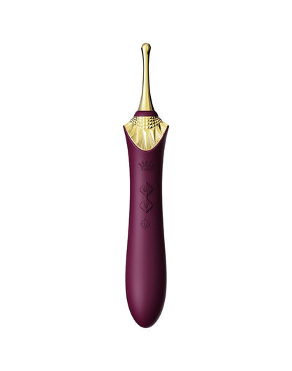 ZALO Verwarmde Pinpoint Clitoris Vibrator Bess 2 met extra opzetstukken - paars-Erotiekvoordeel.nl