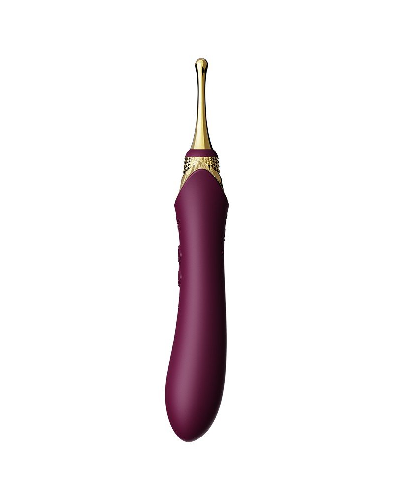 ZALO Verwarmde Pinpoint Clitoris Vibrator Bess 2 met extra opzetstukken - paars-Erotiekvoordeel.nl