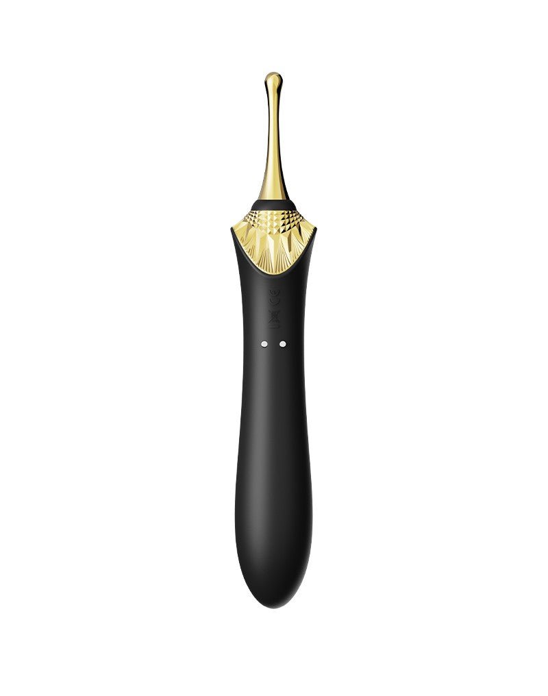 ZALO Verwarmde Pinpoint Clitoris Vibrator Bess 2 met extra opzetstukken - zwart-Erotiekvoordeel.nl