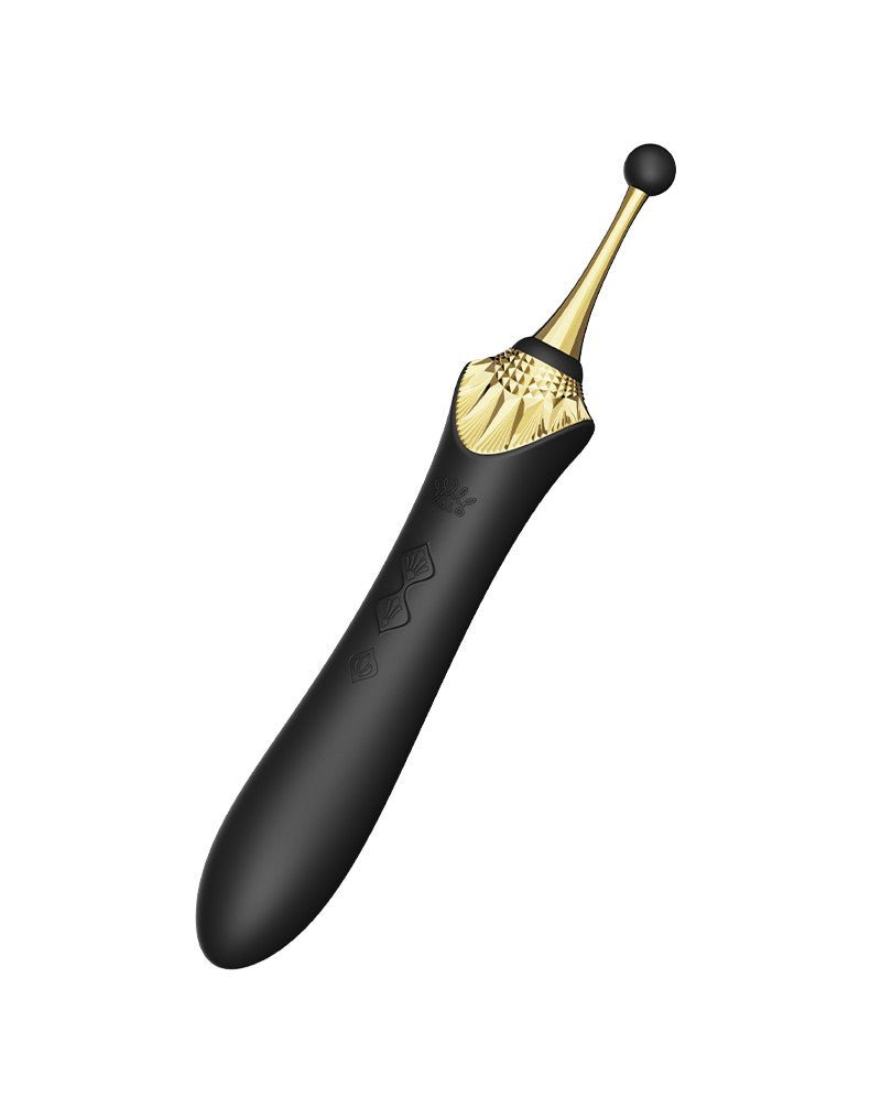 ZALO Verwarmde Pinpoint Clitoris Vibrator Bess 2 met extra opzetstukken - zwart-Erotiekvoordeel.nl