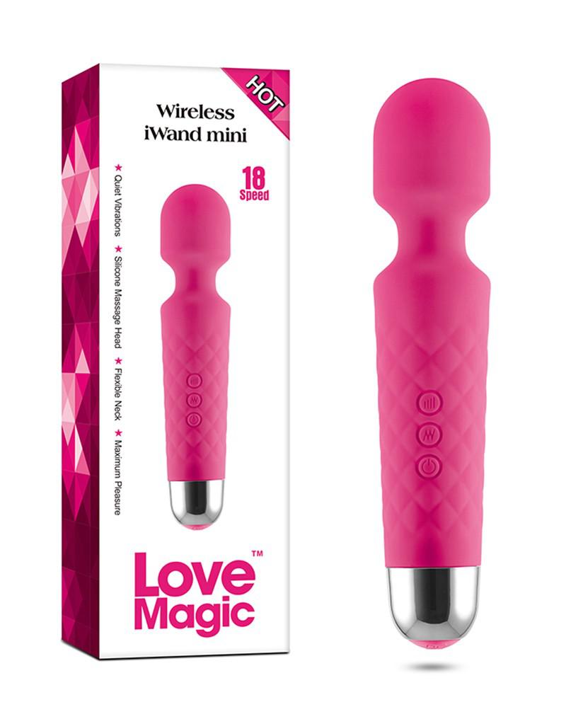 iWand Mini Wand Vibrator - roze - Erotiekvoordeel.nl