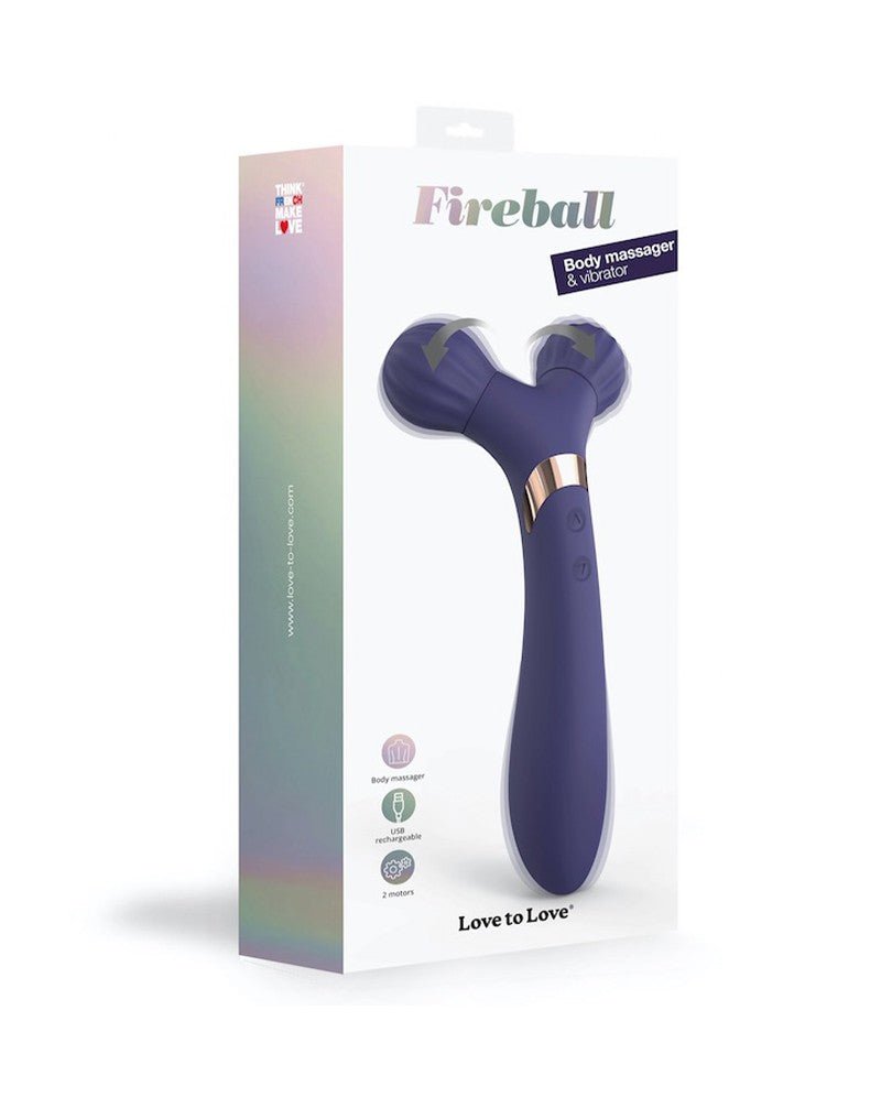 Love to Love FIREBALL Body Massager & Vibrator - indigo