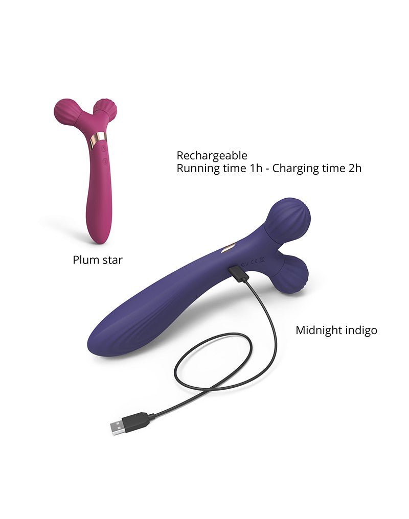 Love to Love FIREBALL Body Massager & Vibrator - indigo