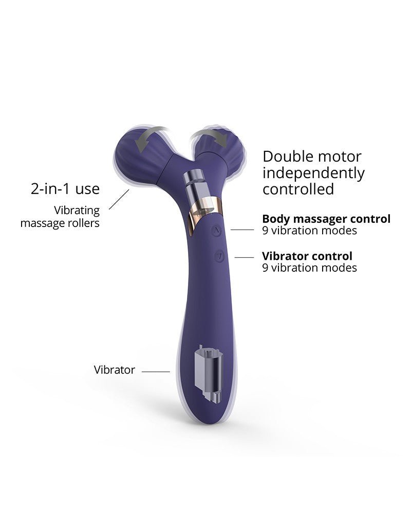 Love to Love FIREBALL Body Massager & Vibrator - indigo