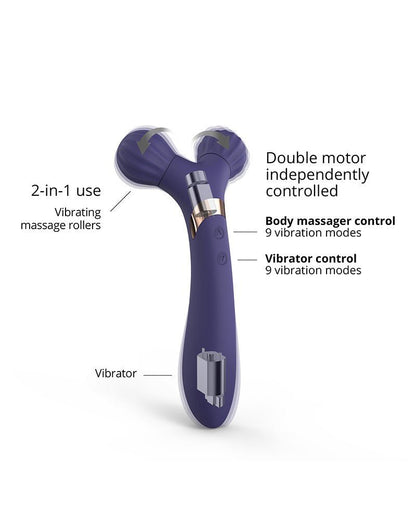 Love to Love FIREBALL Body Massager & Vibrator - indigo