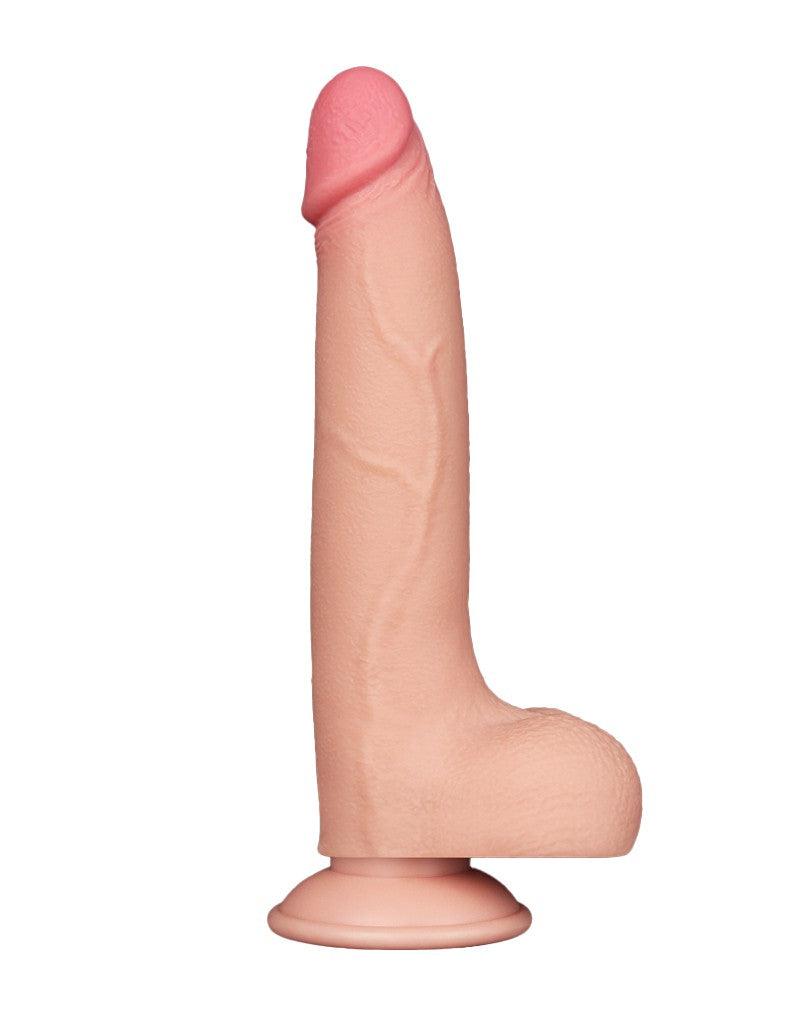 LoveToy - Dildo - Schuifhuid Dildo - Lengte 20 cm - Diameter 4 cm - Lichte Huidskleur - TPE-Erotiekvoordeel.nl