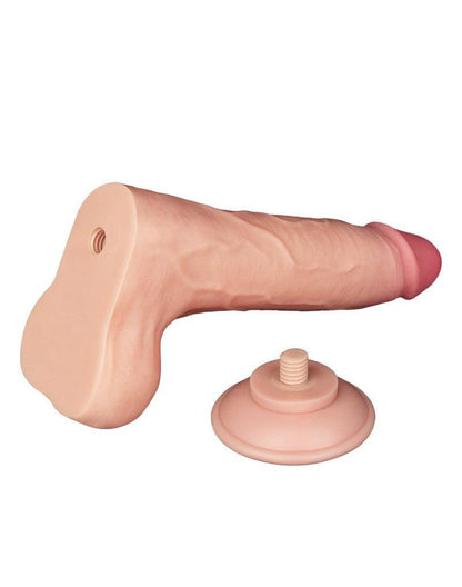 LoveToy - Dildoe - Schuifhuid Dildo 22 cm - Diameter 4.3 cm - Lichte Huidskleur-Erotiekvoordeel.nl