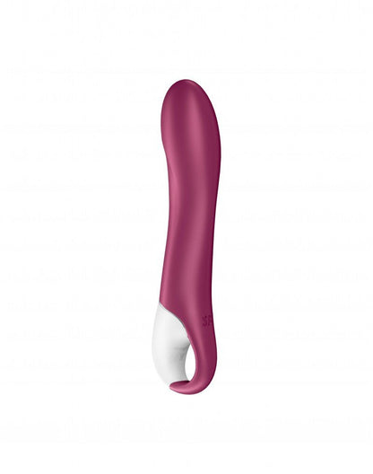 Satisfyer Big Heat Verwarmde G-spot Vibrator met APP control - berry rood