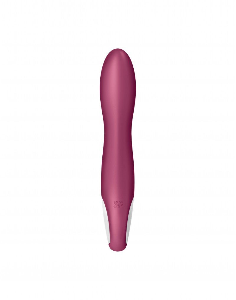 Satisfyer Big Heat Verwarmde G-spot Vibrator met APP control - berry rood