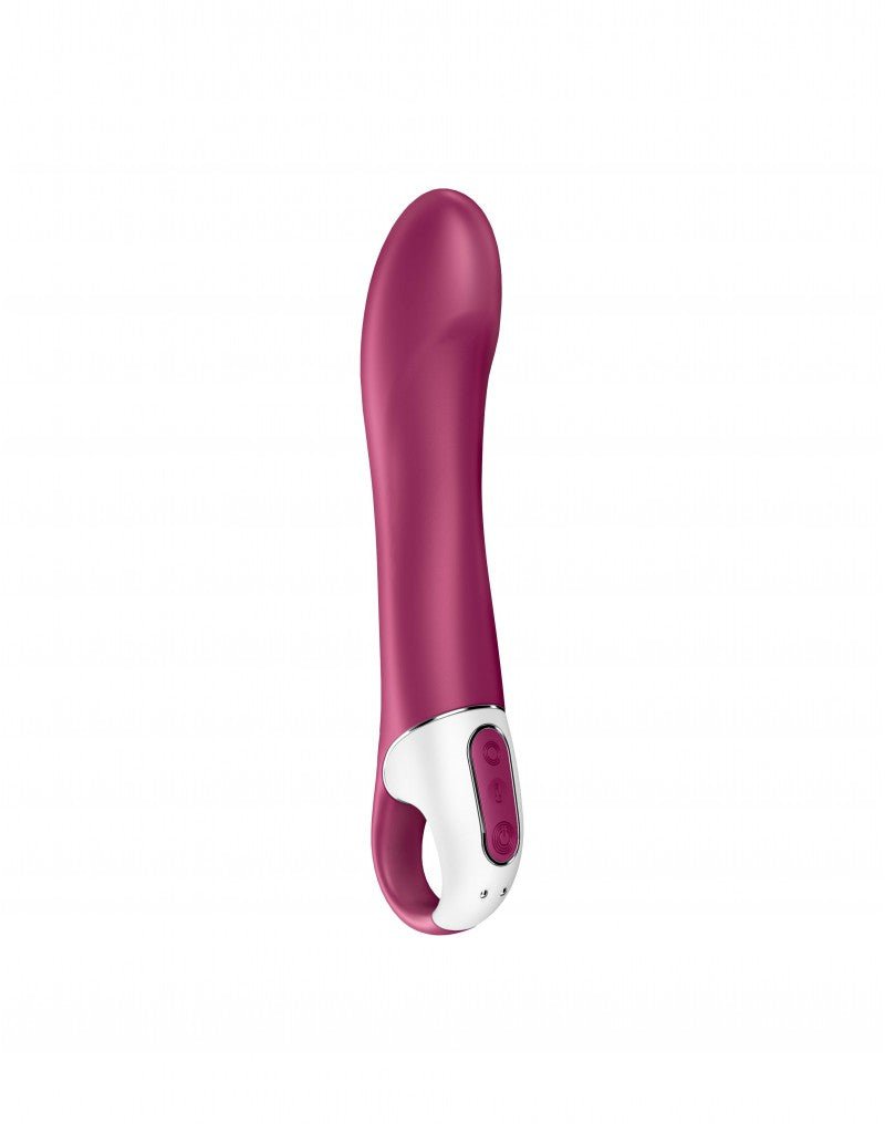 Satisfyer Big Heat Verwarmde G-spot Vibrator met APP control - berry rood