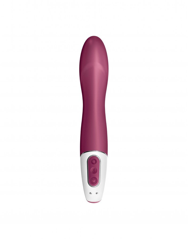 Satisfyer Big Heat Verwarmde G-spot Vibrator met APP control - berry rood