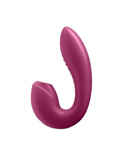 Satisfyer Sunray Vibrador de presión de aire + punto G - rojo baya