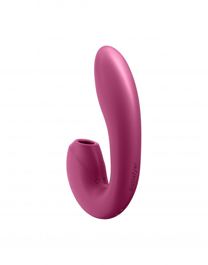 Satisfyer Sunray Vibrador de presión de aire + punto G - rojo baya