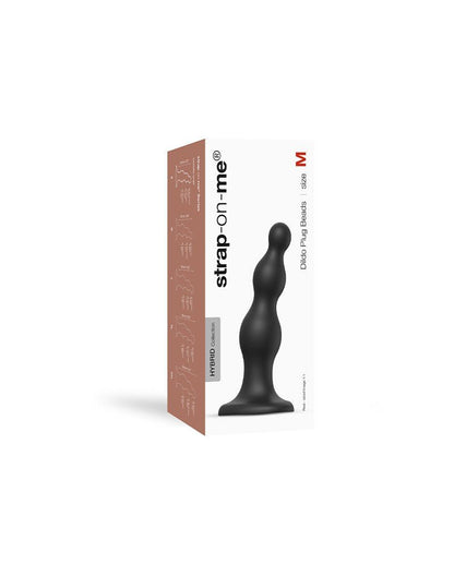 Strap-On-Me Dildo Plug Beads - noir