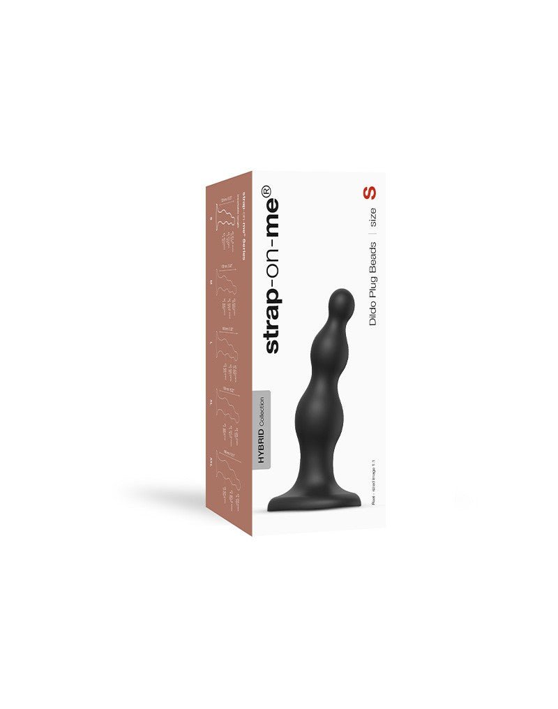 Strap-On-Me Dildo Plug Beads - noir