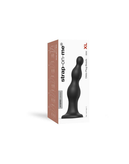 Strap-On-Me Dildo Plug Beads - noir