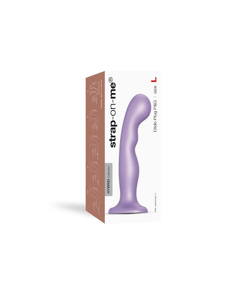 Strap-On-Me G-Punkt und P-Punkt Dildo - metallische Lila