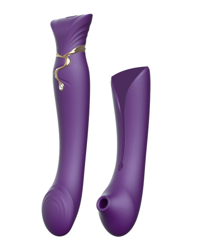 ZALO Queen PulseWave vibrator - Amethyst Paars - Erotiekvoordeel.nl